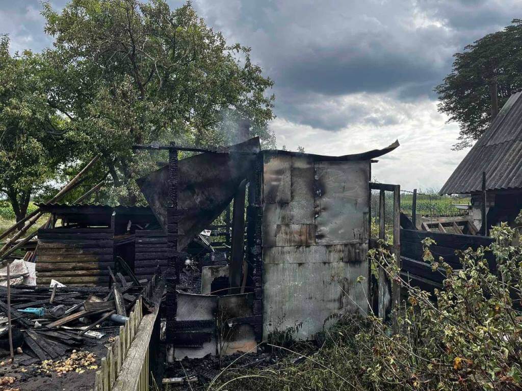 Пожар в Севрюках Барановичского района МЧС